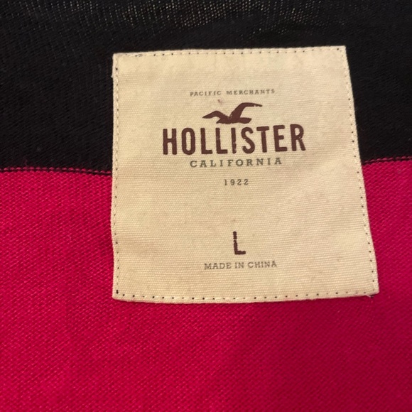Pink and black Hollister button up cardigan! - Picture 4 of 4